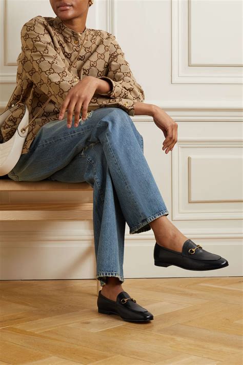 gucci jordaan horsebit loafers|Gucci Loafers for Women .